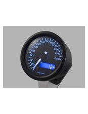 Tachimetro analogico elettronico DARK VELONA diametro 60 260KMH con staffa nero