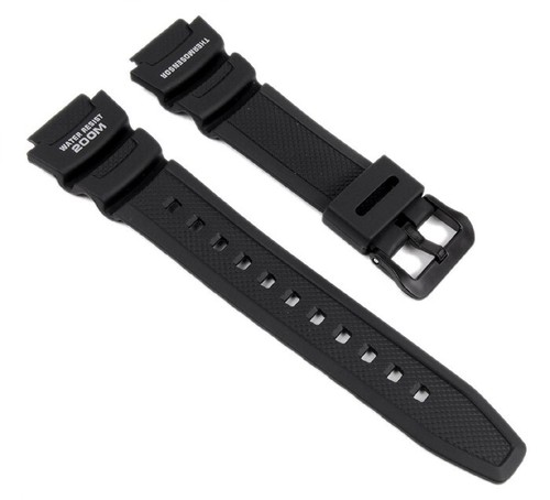 Cinturino casio resina nero - resina,