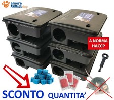 Contenitore BOX Trappola Esche Topicida per Topi, Ratti con Chiave - Norma Haccp