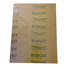 Piastra stampa vintage stampa tipo metallo VITAPLATE grafica arte tipografia VUOTA