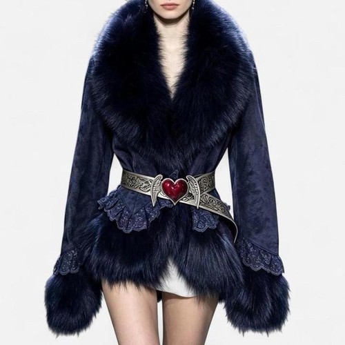 Cappotto donna pelliccia - cappotto, in