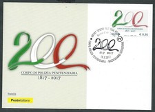 2017 ITALIA CARTOLINA POSTALE FDC CORPO DI POLIZIA PENITENZIARIA - BF