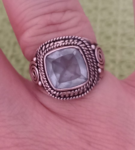 Silver ring etnico indiano - silver,