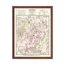 Vecchia mappa di Jack County
