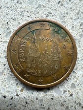 Moneta 5 centesimi di euro Spagna 1999
