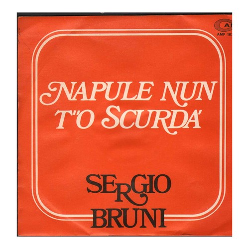 Sergio bruni vinile 45 - sergio,