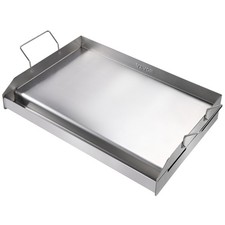 VEVOR Piastra in Acciaio Inox per Cottura Antiaderente BBQ Griglia 587x395x99mm