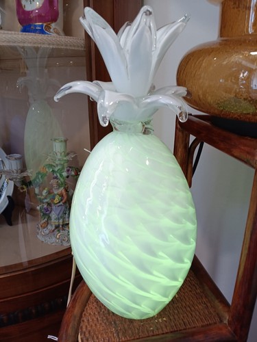 Lampada vetro anni 70 a - lampada,