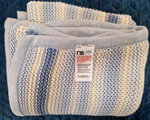 Mothercare coperta blu righe - mothercare,