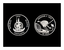 Moneta - Vanuatu 50 vatu 1992 - Voyager 1 - Argento Proof