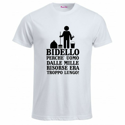 Shirt bianca uomo scritta - bianca,
