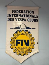 BANNER DELL' EPOCA FIV FOUNDEE 1953 FEDERATION INTERNAZIONALE DES VESPA CLUBS 