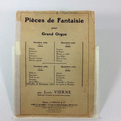 Pieces fantaisie organo - pieces, de