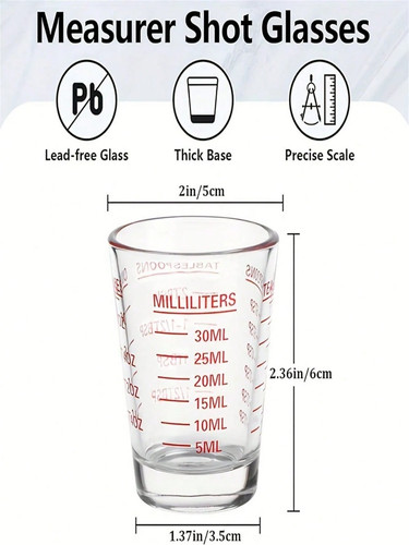 Tazza vetro calibrata pz - vetro,
