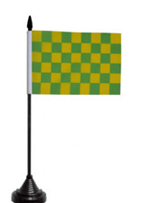 Green and Yellow Check Table