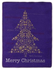 Tappeto natalizio resinato bordato MERRY CHRISTMAS TREE