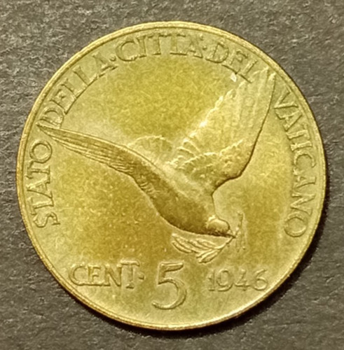 Vaticano pio xii - 5, centesimi