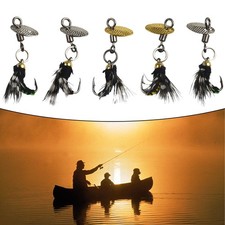 5X Fly-Hooks Mosche Insetto