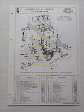 Weber carburatore 40 DCNF 42-43 Lamborghini Urraco 1975 catalogo ricambi origin.