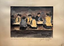 Acquerello Persone Al Tavolo