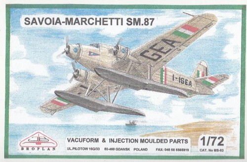 Savoia marchetti 87 - marchetti, sm.87