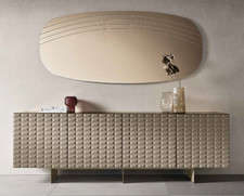 CREDENZA MADIA ESPERIA 4ANTE LACCATA C/SENZA TOP VETRO 2 MODELLI BASI IN METALLO