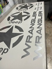 KIT adesivi per JEEP WRANGLER TJ YJ MISURE IDENTICHE ALL'ORIGINALE
