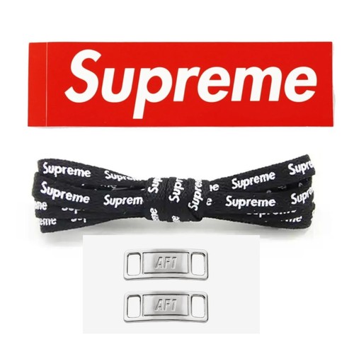 Supreme lacci per scarpe nero - supreme,