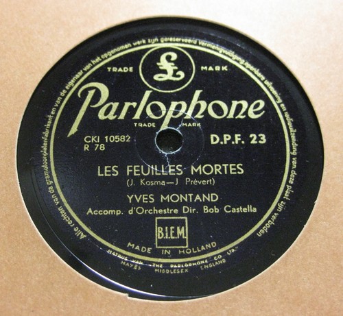 Yves montand les feuilles - yves,