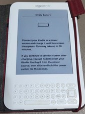 Amazon Kindle Keyboard 3 D00901 3a generazione - Bianco - Batteria scarica