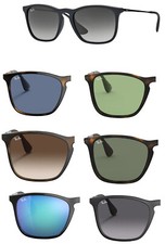 Ray Ban coppia lenti di ricambio da sole sfumate rb 4187 chris 54 pezzi ricambi