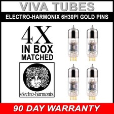 Nuovi tubi sottovuoto Electro-Harmonix 6H30Pi GOLD PINS abbinati quad (4)