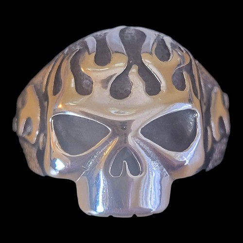 Anello uomo biker acciaio - acciaio, inox