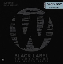 Warwick black label corde per - black,
