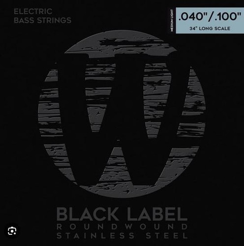 Warwick black label corde per - black,