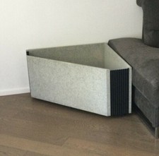 Fioriera porta-vasi Angolare triangolare, da interni - grigia e nera