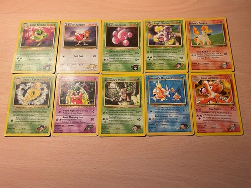 Lotto carte pokemon set - pokemon, gym