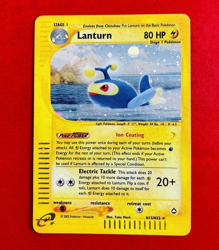 Lotto carte pokémon lanturn - carte,