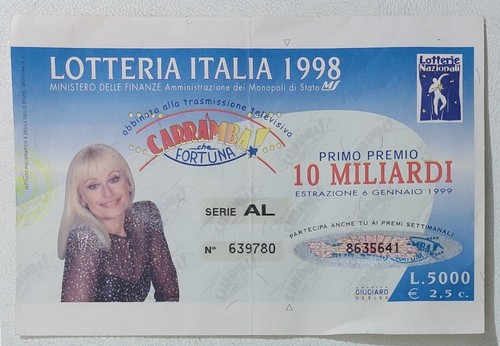 79485 biglietto lotteria - biglietto,