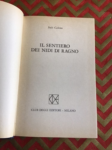 Italo calvino sentiero dei - calvino,