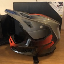 Casco Fox V3 RS Taglia S Wired 2021 Arancio Grigio 