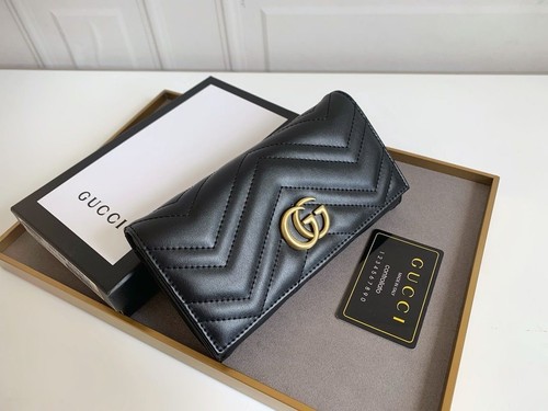 Gucci wallet black with - , gold