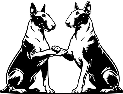 Adesivo bull terrier - bull,