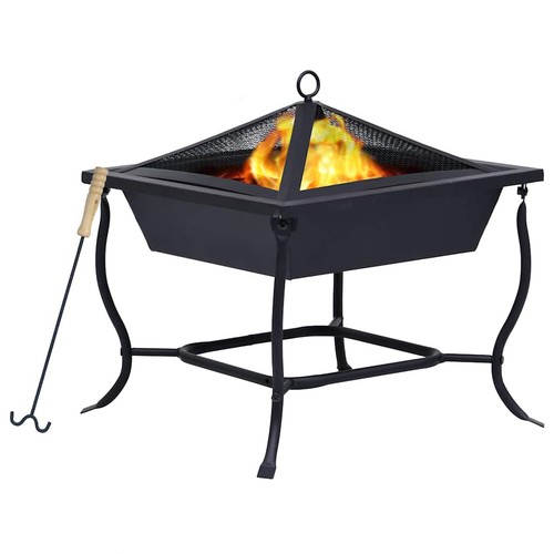 Braciere nero 42x42x45 - nero, cm