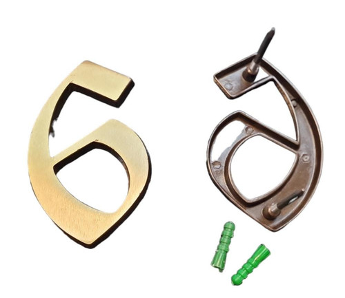 Numero civico ottone - in,