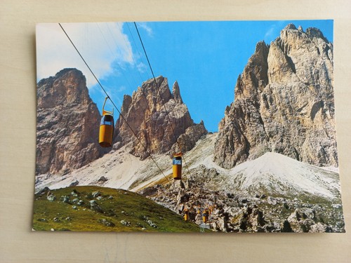 Cartolina dolomiti telecabine - cartolina,
