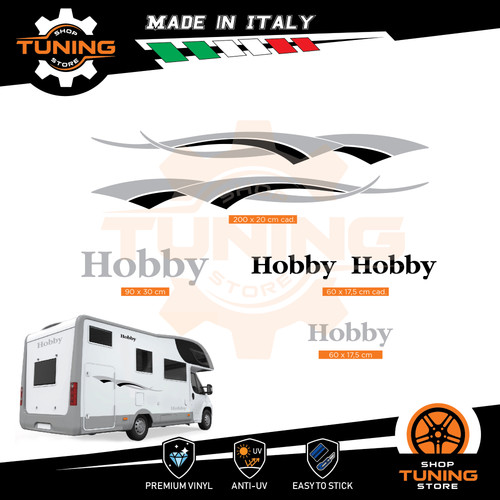 Kit adesivi camper hobby - adesivi,