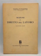 Nozioni di diritto del lavoro - Santoro-Passarelli - Jovene 1965 17° edizione