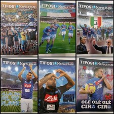 6 riviste "TIFOSI NAPOLETANI" Anno 2018 (I CAMPIONI,MARADONA,NAPOLI CALCIO.)