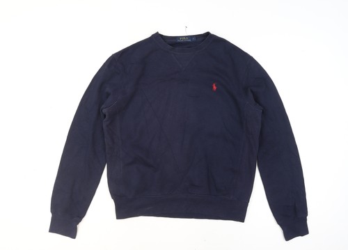 Felpa pullover girocollo blu
